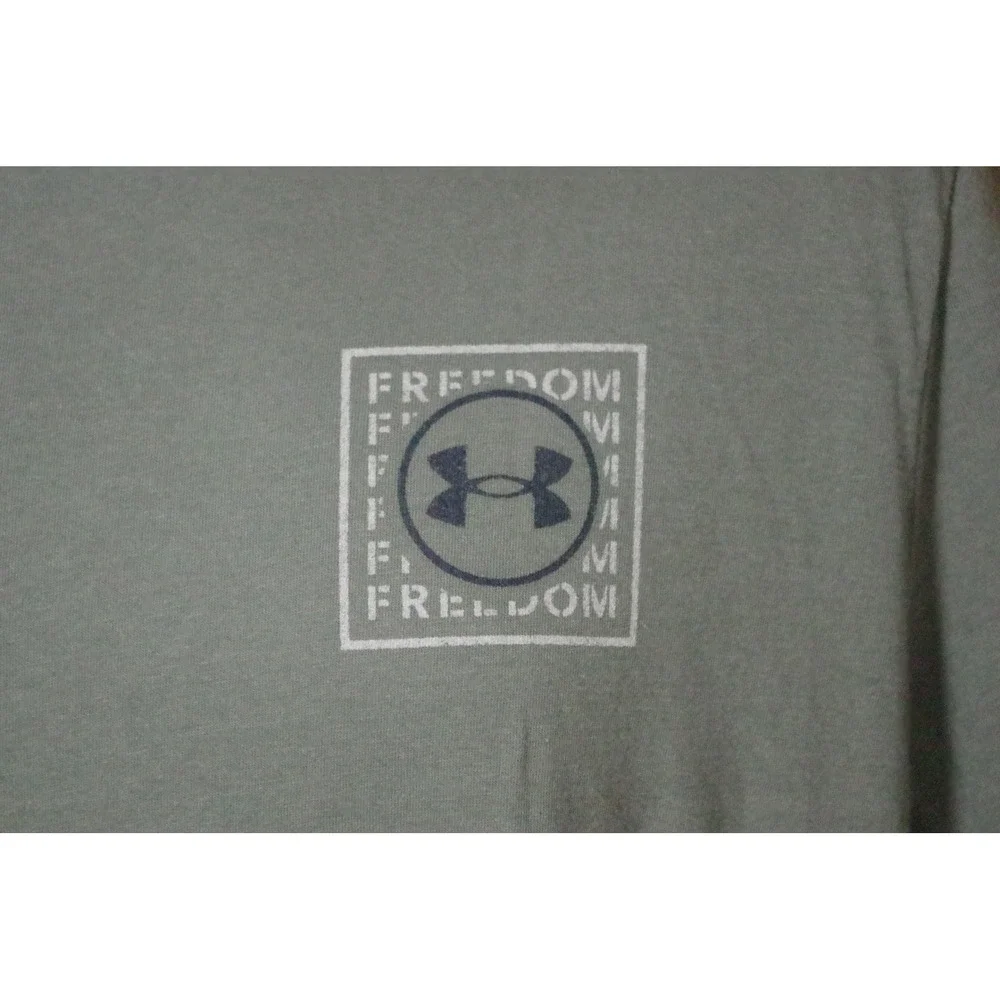NWT Under Armour Freedom Snake T-Shirt Men's Medium Olive Green Rattlesnake‎